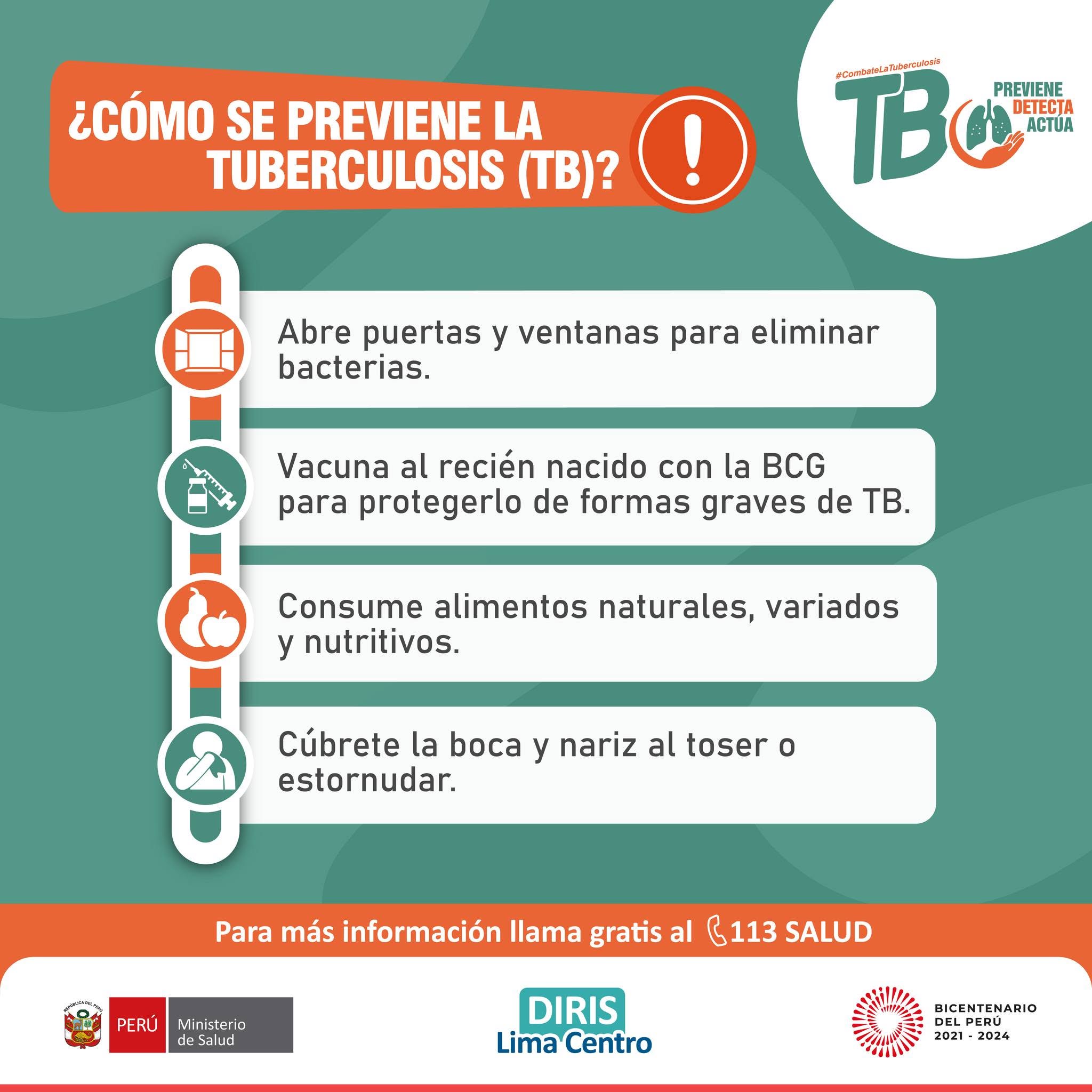 ¿Cómo se previene la Tuberculosis?