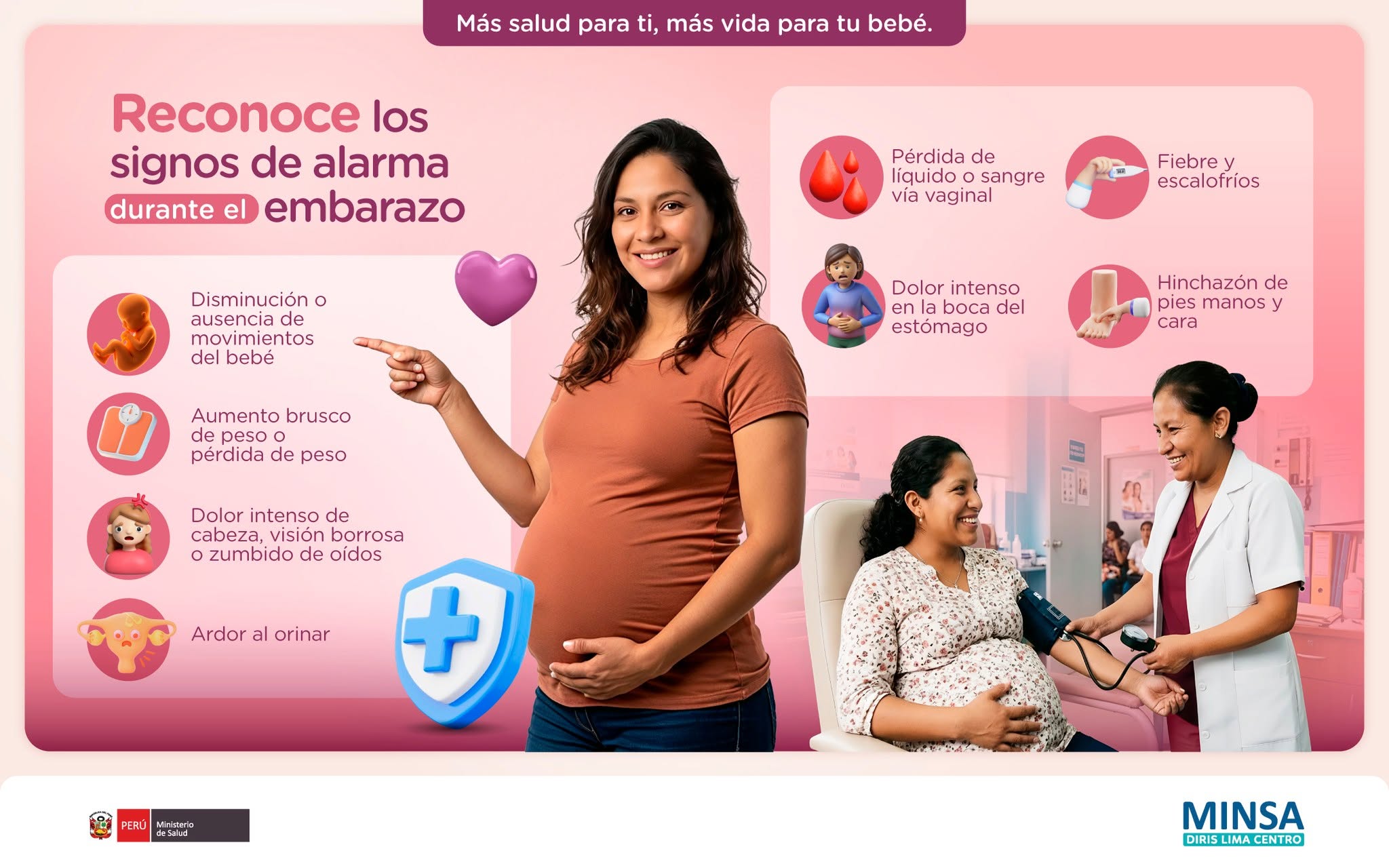 Signos de alarma durante el embarazo