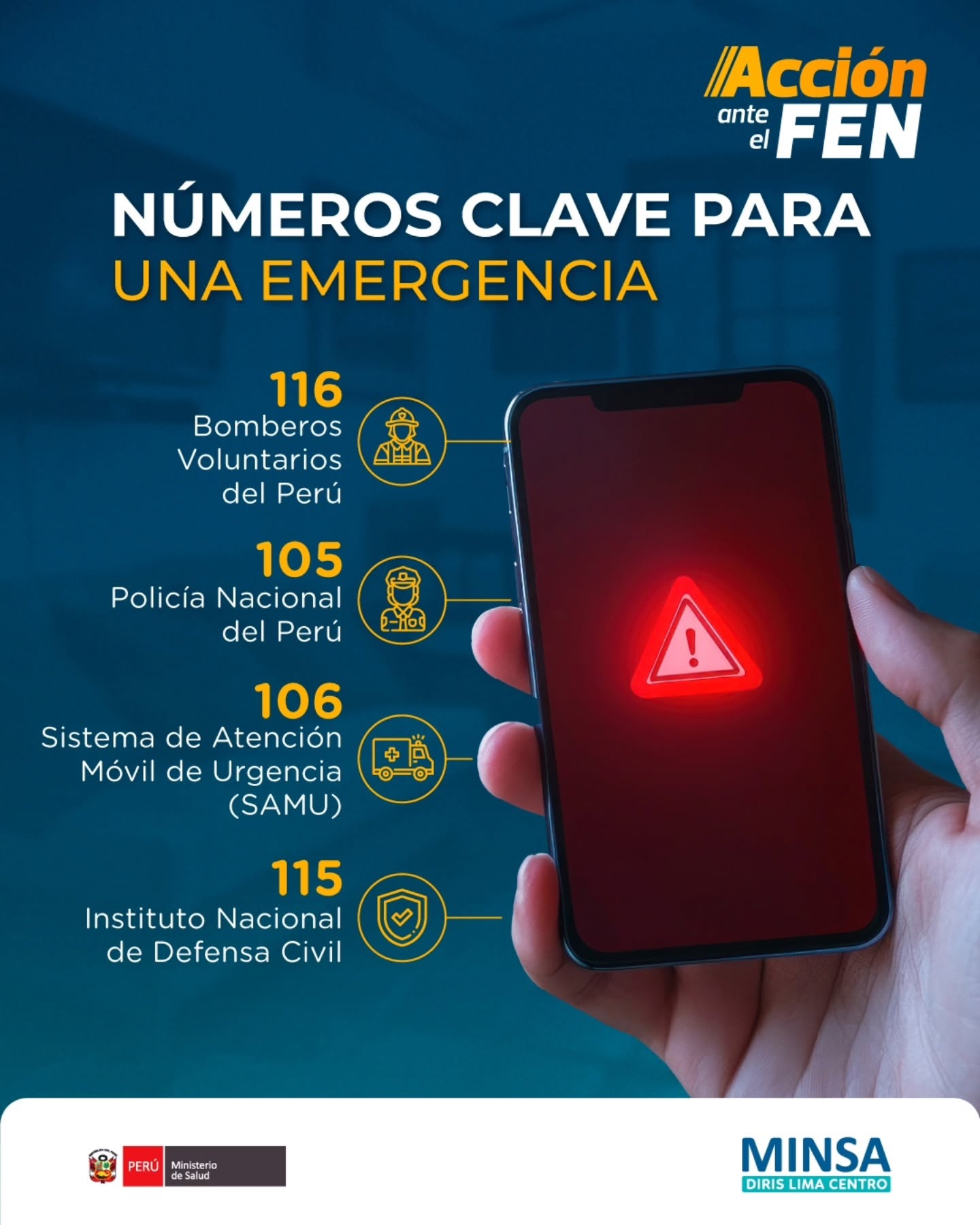 Antes de la emergencia, ten siempre a la mano los números de contacto más importantes. 📞⚠️ Una llamada oportuna puede marcar la diferencia.
