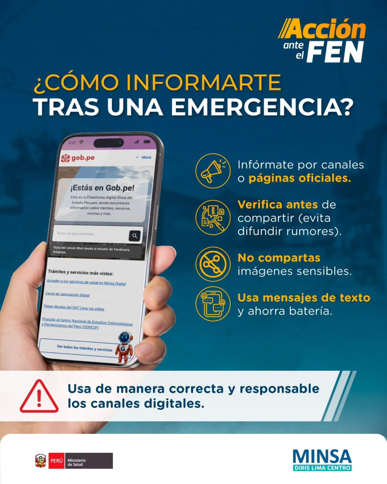 ¿COMO INFORMARTE TRAS UNA EMERGENCIA?