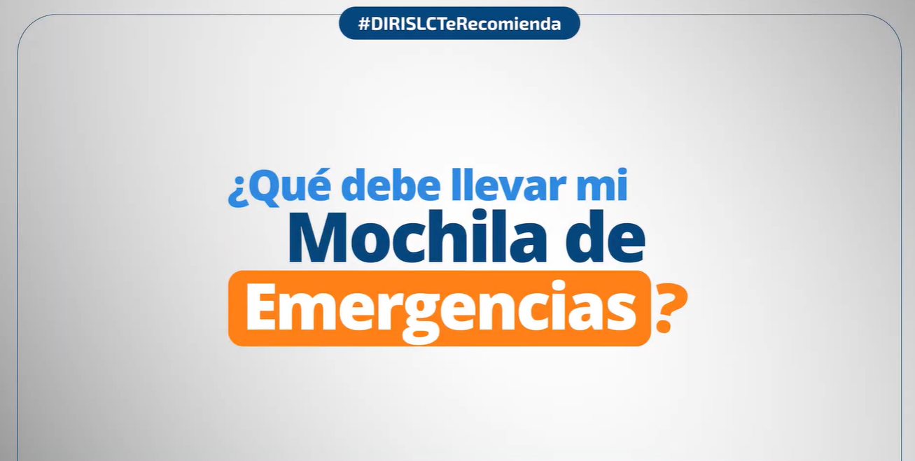 MOCHILA DE EMERGENCIA