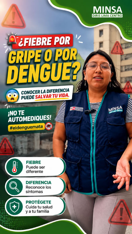 ¿Fiebre por gripe o por Dengue?